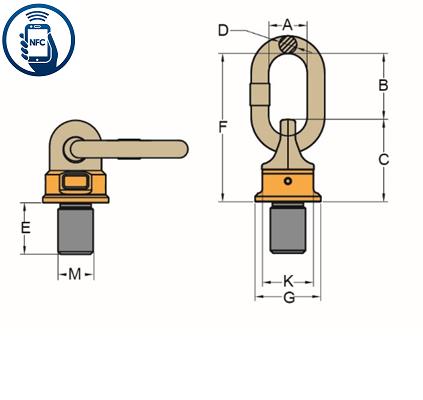 Nostolenkki. Pyörivä ja kääntyvä (Super Lifting Point)	