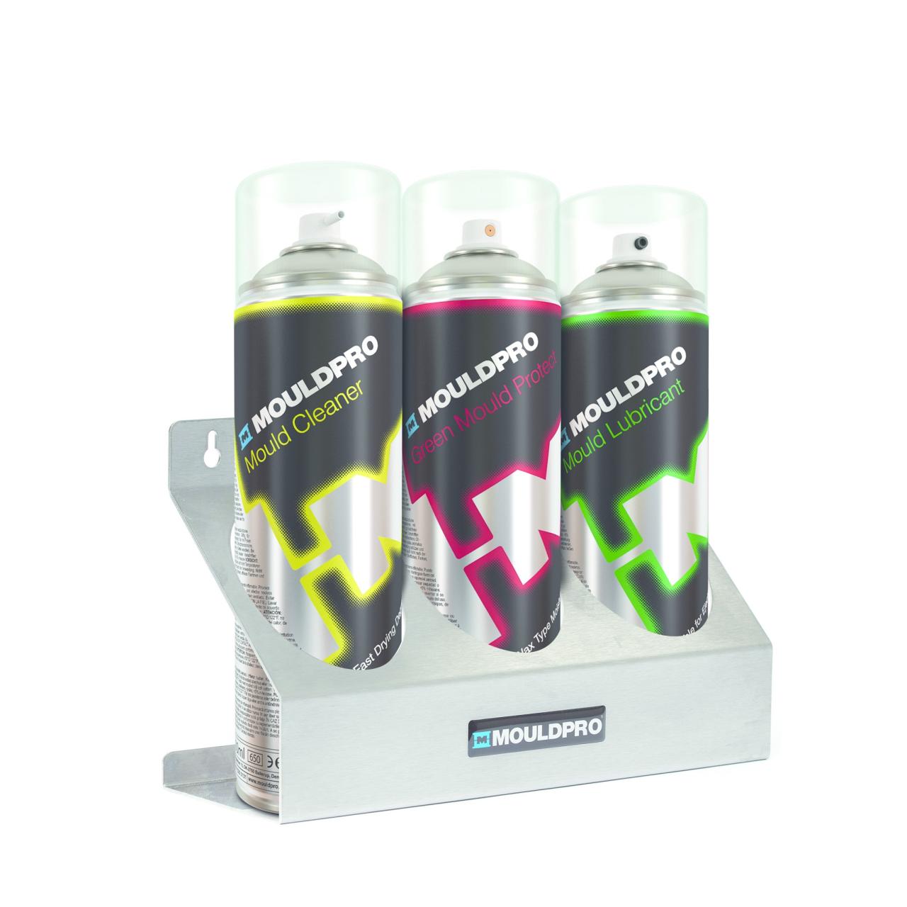Spray-purkkien pidike (teline)
