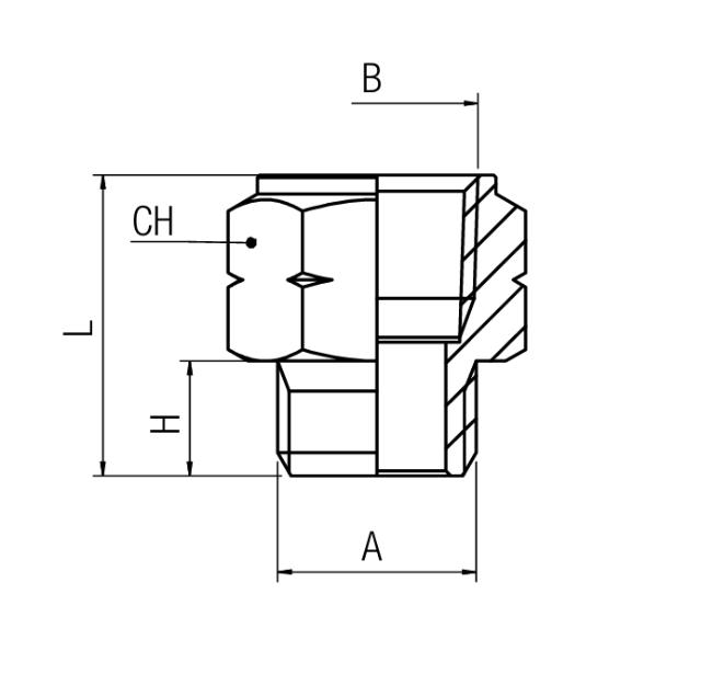 Adapteriliitin NPT - BSPP