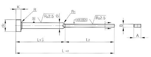 Flat Ejector - Hardened 1,2 X 5,5 X 100mm