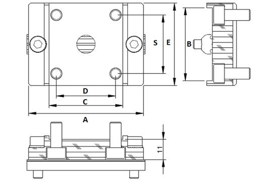 Profile End Connector Double