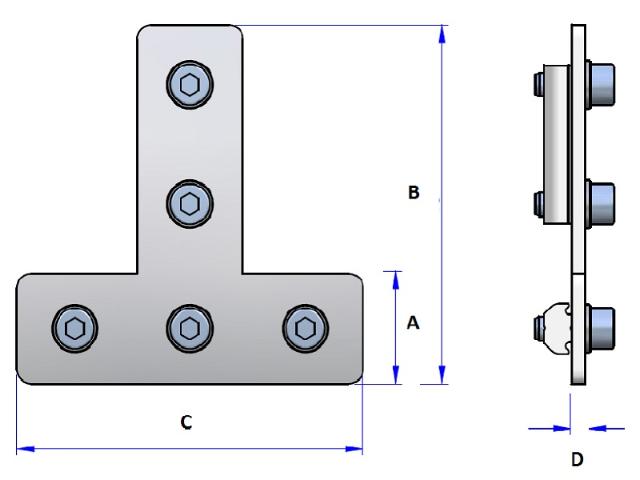 Profile Connector T-Style