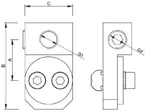 Vacuum Cup Mounting Bracket - Adjustable M5-M5