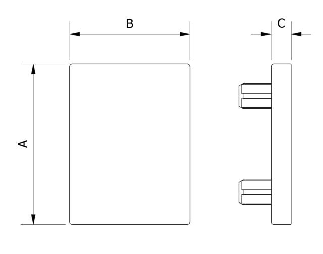 Insert Pad, Viton, 30x20x3.0 for Grippers GFR30 & PG-32