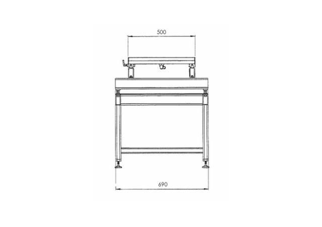 Mould table with M8 threaded plates for forged brackets - 1,5 to 3T