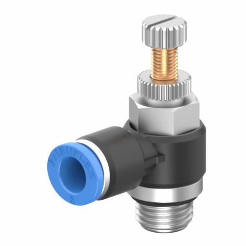 Male Elbow Flow Controller